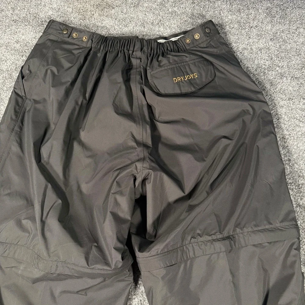 FootJoy DryJoys Golf Rain Pants Mens XL Black Convertible Zip Off Shorts Water R